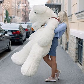 Медведь 190 см Молочный
