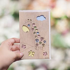 Винтажная открытка из дерева 10*15 Просто так