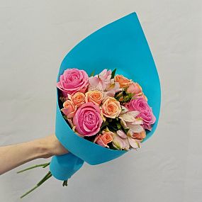 Букет с розами Учителю