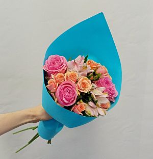 Букет с розами Учителю