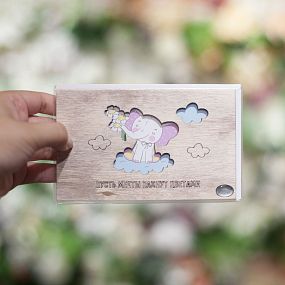 Винтажная открытка из дерева 10*15 Просто так